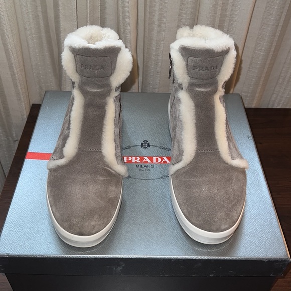 Prada shearling booties - Picture 2 of 8